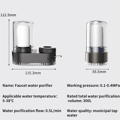 1pc Tap Water Purifier Filter Washable Replacement Kitchen Faucet Long Lasting Ceramic Filtro Faucet Mixer Aerator with 2 Filter