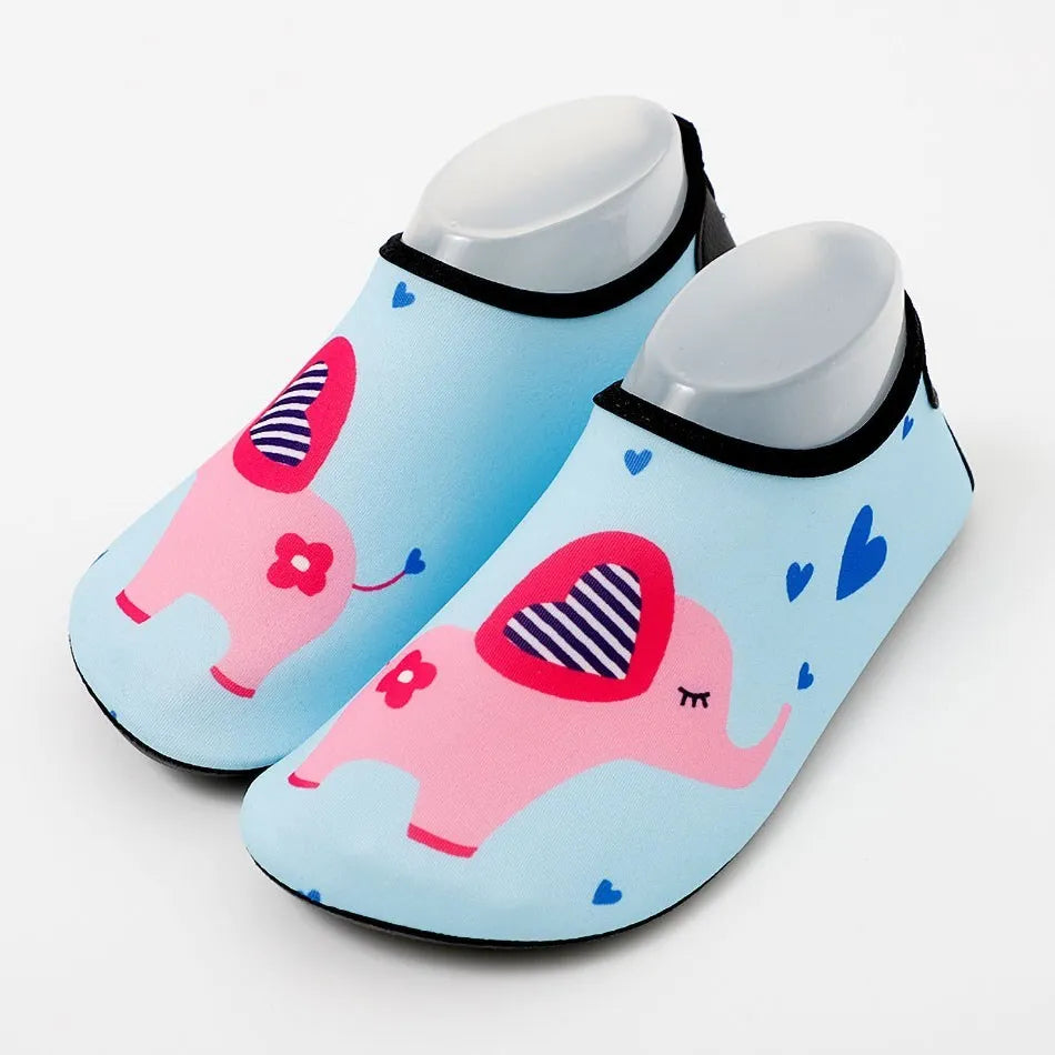 Children Beach Shoes Baby Soft Floor Indoor Slipper Snorkeling Swim Socks Boys And Girls Anti-Slip Home Barefoot Kids Slippers