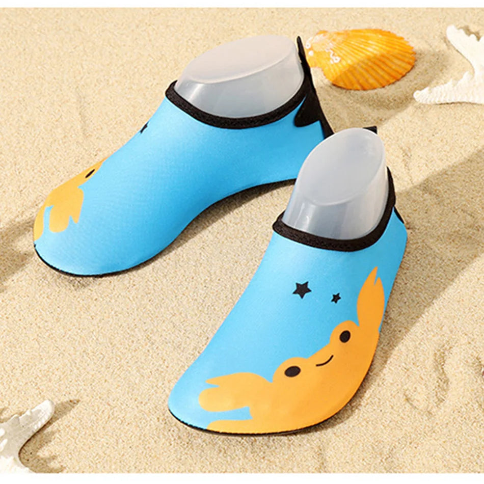 Children Beach Shoes Baby Soft Floor Indoor Slipper Snorkeling Swim Socks Boys And Girls Anti-Slip Home Barefoot Kids Slippers